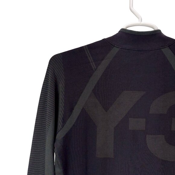 Y3 Yohji Yamamoto Adidas 1/2 Zip Cotton Top Size Large - Picture 7 of 13
